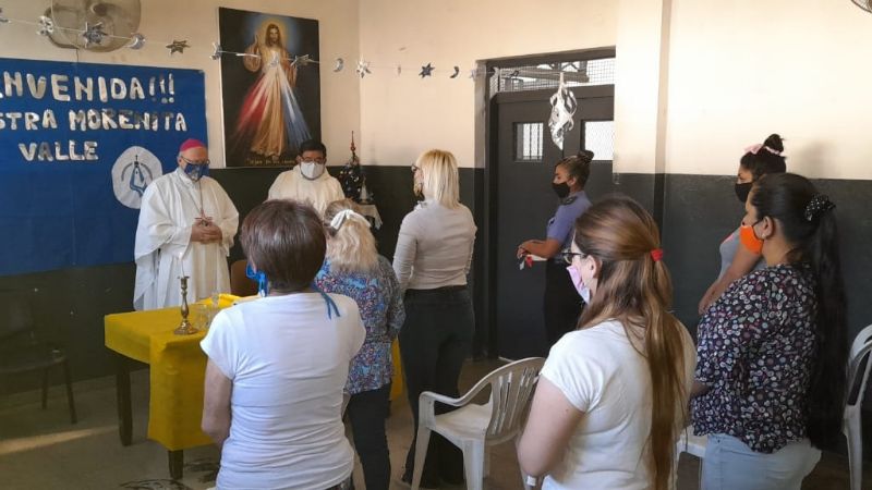Visita de la Virgen y Misa de Navidad en las cárceles