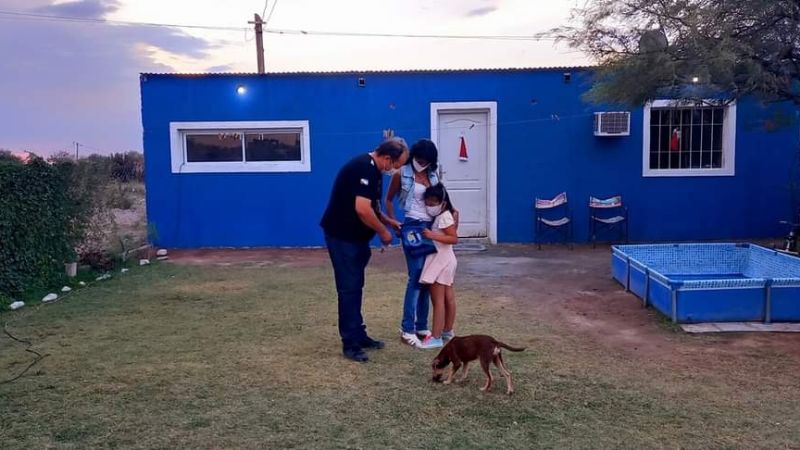 Cinco familias recreinas celebraron la Navidad en su nuevo hogar