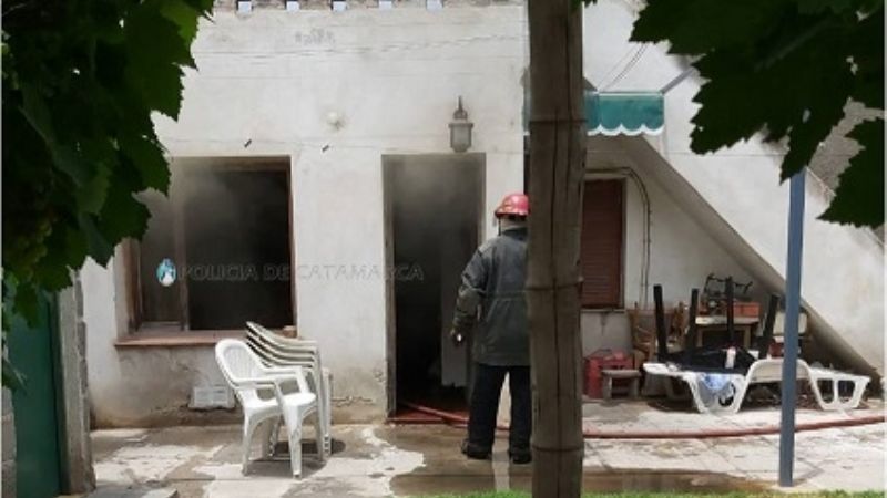 Incendio en una vivienda de Fray Mamerto Esquiú