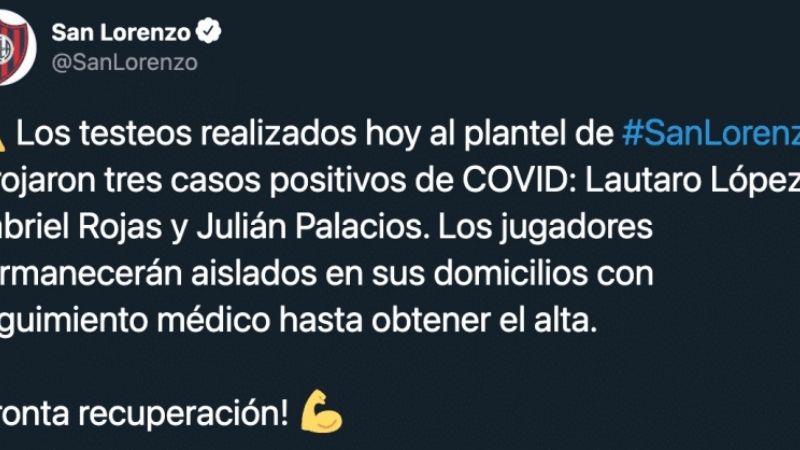 Brote de coronavirus en San Lorenzo