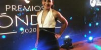NZARANEA ROMERO, con todo el glamour, en la entrega de los premios 
