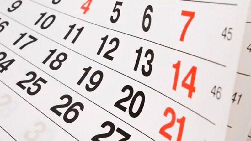 Calendario de feriados 2021