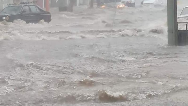 La torrencial lluvia dejó bajo agua a Carlos Paz