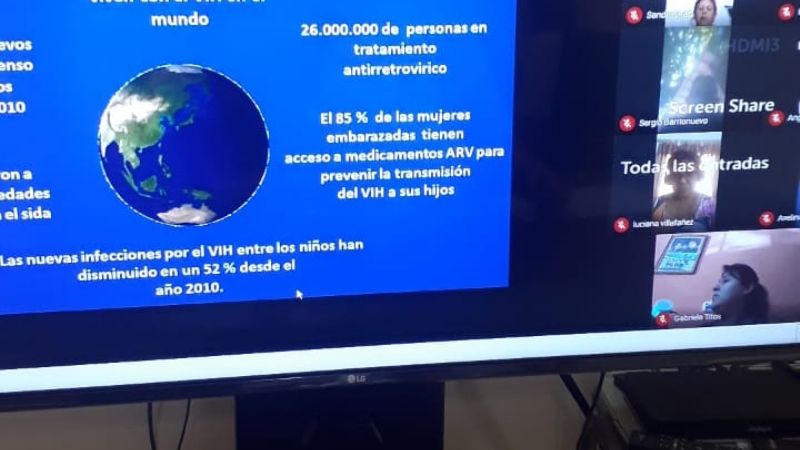 Capacitación sobre test rápido de VIH