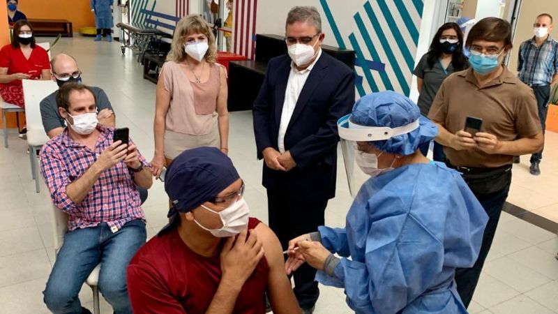 Ya están los primeros vacunados en Catamarca