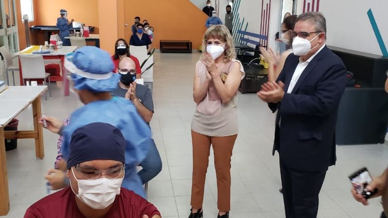 Ya están los primeros vacunados en Catamarca