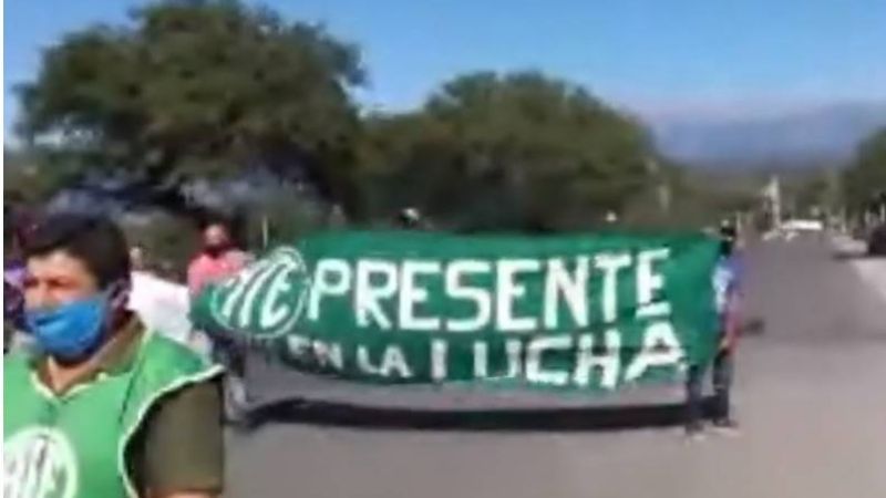 Protesta salarial de ATE Valle Viejo