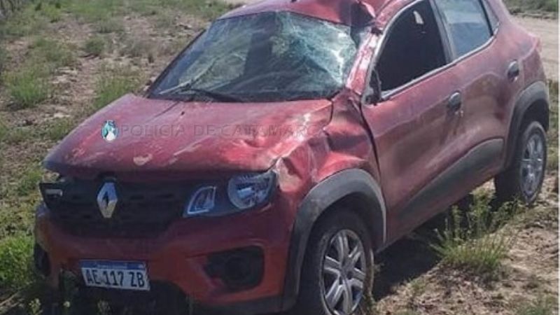 Volcó un auto cerca de Aconquija