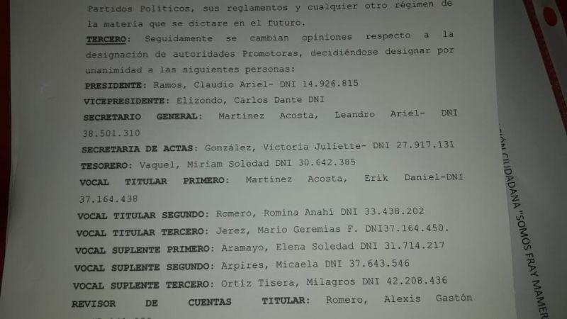 Quedó conformado el partido de Susana Acosta en FME