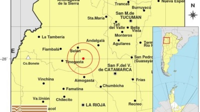 Sismo de 3.9° en el Oeste