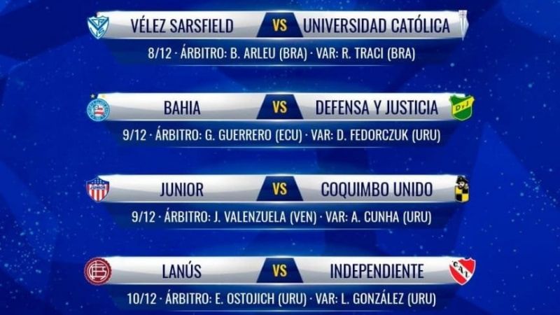 Los árbitros para los 4tos. de final de la Sudamericana