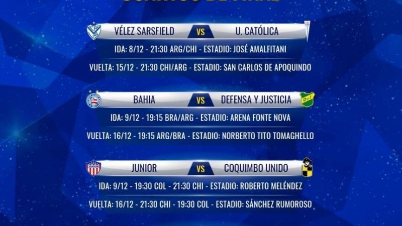 Los árbitros para los 4tos. de final de la Sudamericana