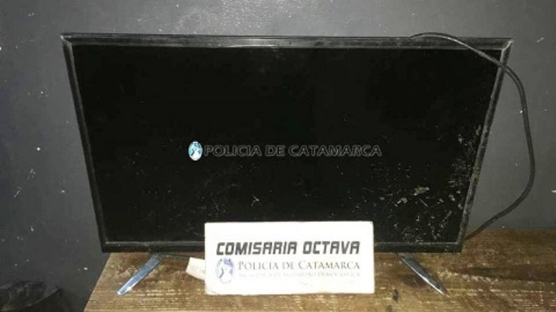 Recuperan un televisor robado