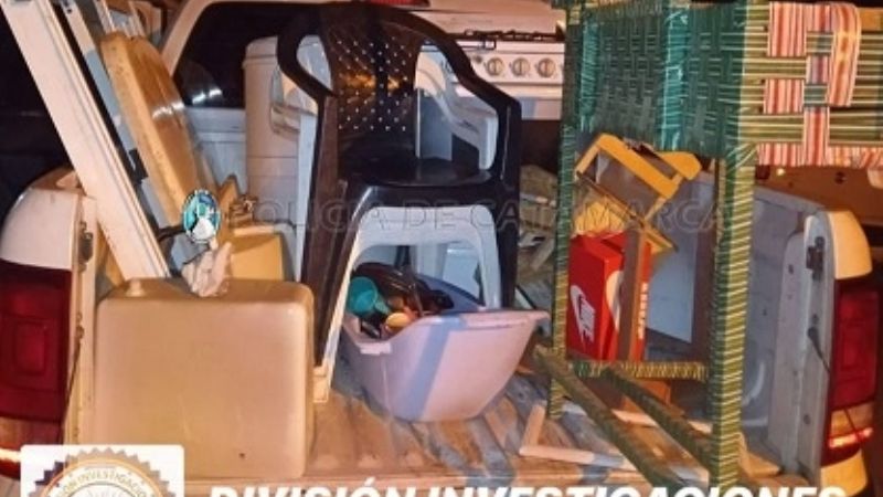 Recuperan gran cantidad de elementos robados