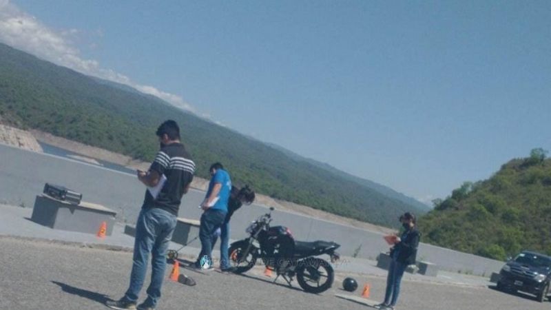 Derrape en el murallón de Pirquitas