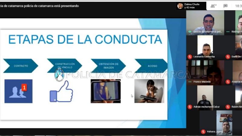 Capacitación sobre grooming y estafas virtuales para policías
