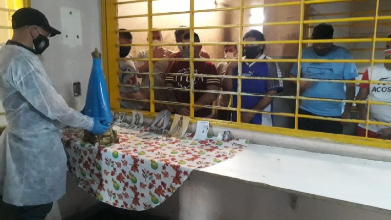 Emotiva procesión de la Virgen del Valle en la cárcel