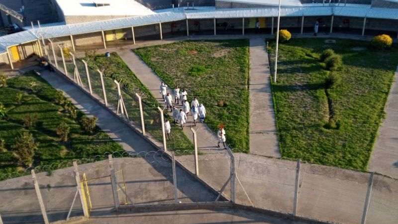 Emotiva procesión de la Virgen del Valle en la cárcel