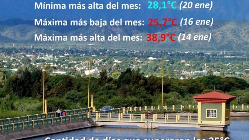 En dos días llovió más que todo enero