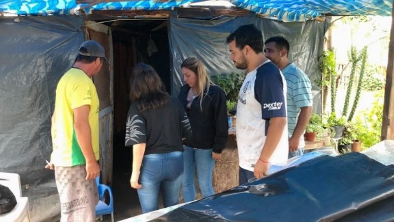 Asistencia a afectados por las lluvias