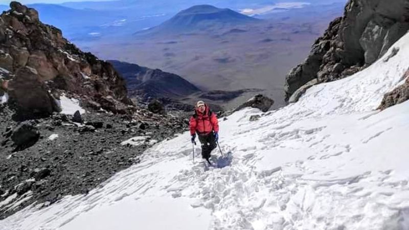 Montañista catamarqueño, récord en las alturas