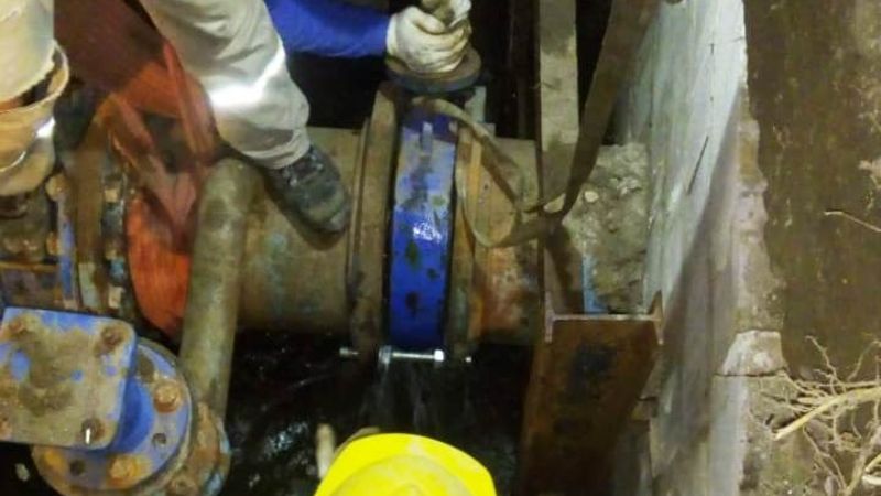 Trabajan para habilitar el servicio de agua potable en la zona sur