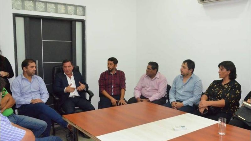 Nóblega se reunió con Sáenz por proyectos para el interior