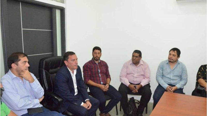 Nóblega se reunió con Sáenz por proyectos para el interior