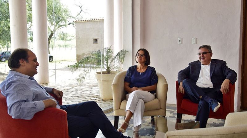 Saadi recibió a Raúl y Lucía para coordinar gestiones ante Nación