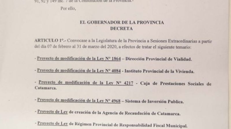 El Senado convocó a la primera sesión extraordinaria