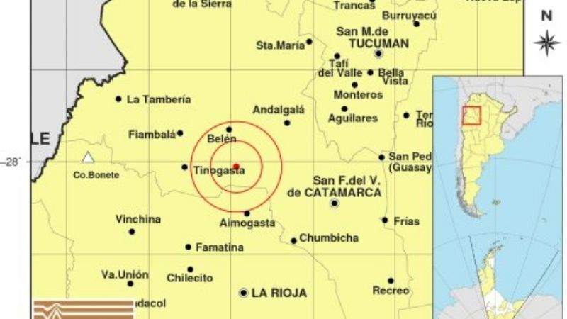 Temblores con epicentro en el Oeste