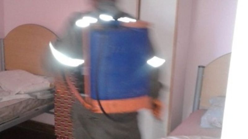 Desinfección en el Hogar de Ancianos