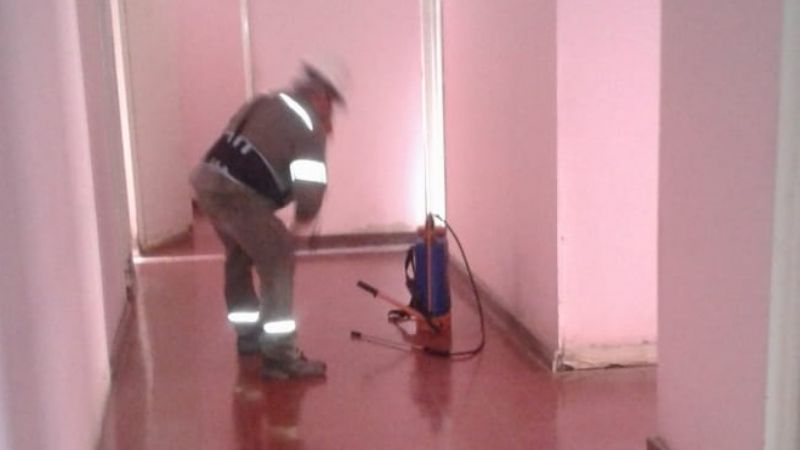 Desinfección en el Hogar de Ancianos