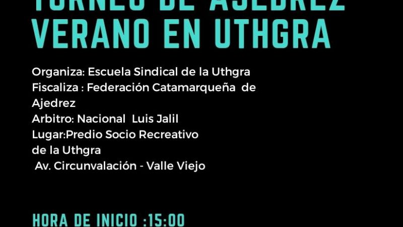 Este Viernes, Ajedrez de Verano en el Predio de UTHGRA