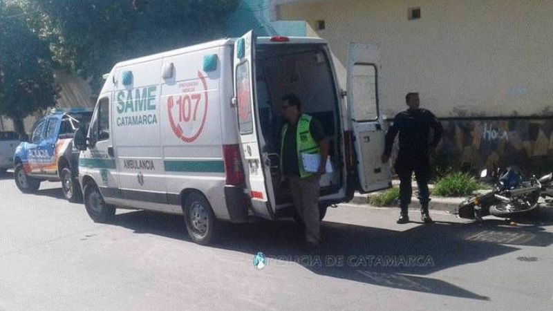 Una joven resultó lesionada en un siniestro vial