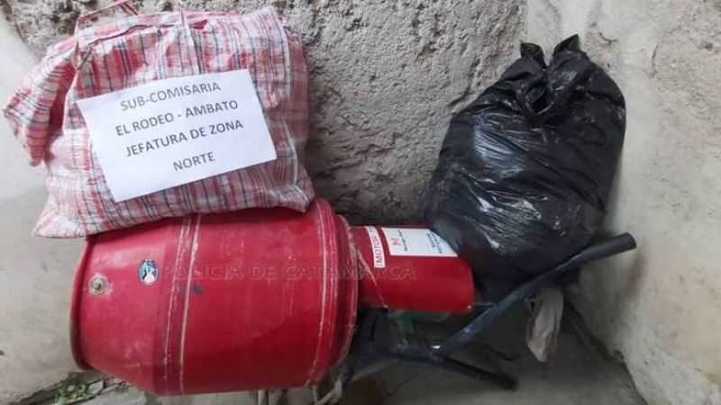 Encontraron varios elementos abandonados en El Rodeo