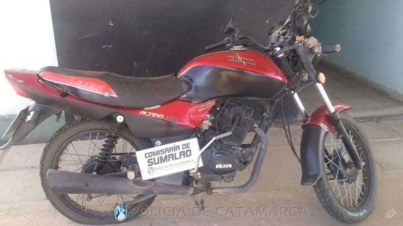Encuentran una moto abandonada