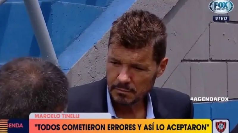 Tinelli mete paños fríos en el “cabaret” de San Lorenzo