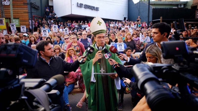 El Papa envió una carta que leyeron en la misa por Fernando Báez Sosa