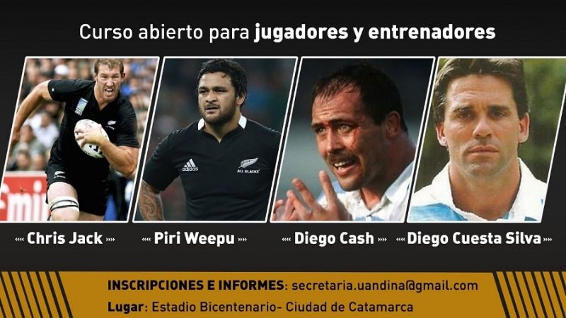 Dos “All Blacks”  y dos “Pumas” en Catamarca