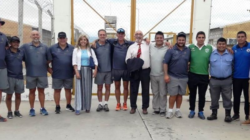 Pumas y All Blacks visitaron a los Awkas, en la cárcel