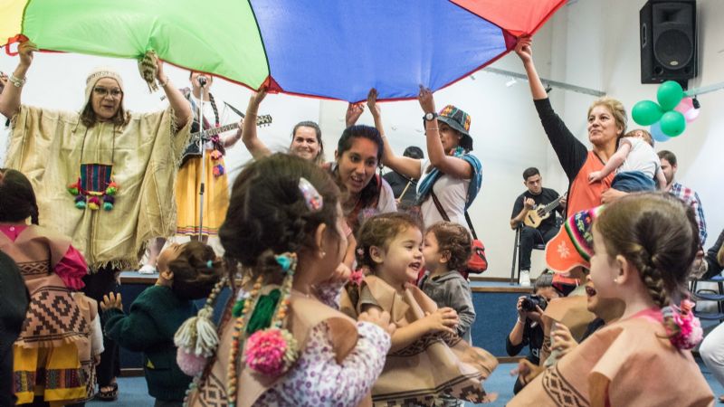 Los pequeños del Jardín Maternal hicieron sentir el carnaval