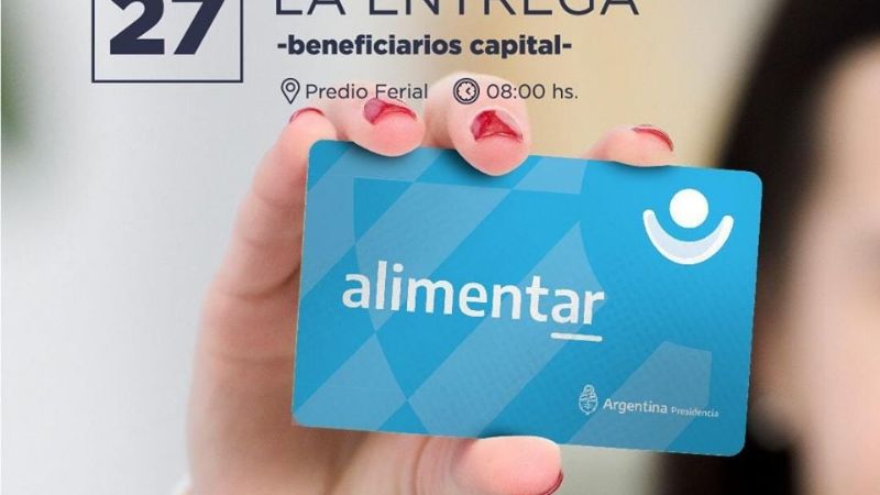 Cronograma oficial de entrega de la Tarjeta Alimentar en Capital e Interior