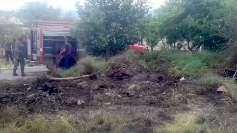Provocaron un incendio al quemar pasto y basura en un baldío