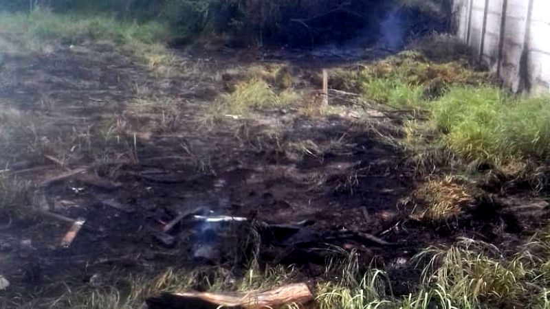Provocaron un incendio al quemar pasto y basura en un baldío