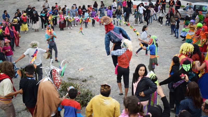 Gran festejo por el desentierro del Pujllay, en las lomadas de El Jumeal