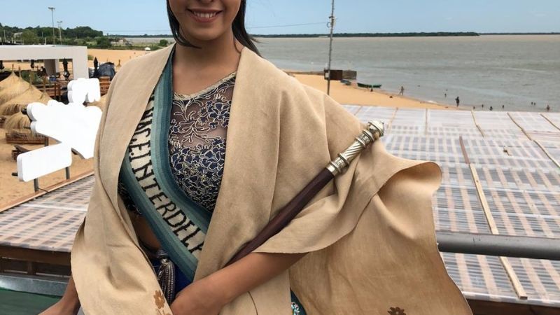 La Reina del Poncho promocionó Catamarca en el Carnaval de Corrientes