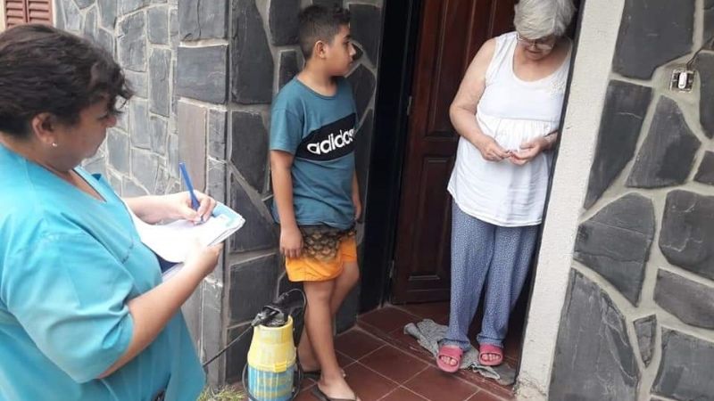 Fuerte operativo de prevención del dengue en Recreo