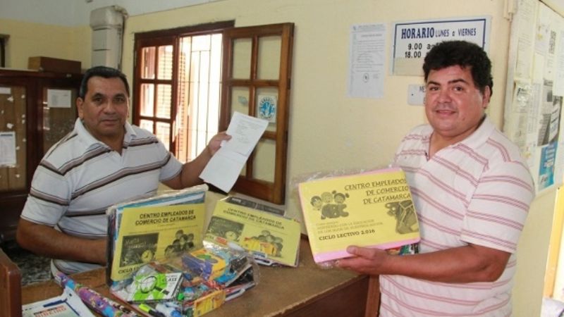 Bolsones escolares para empleados de comercio