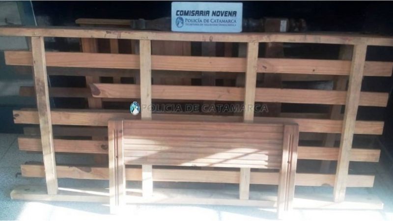 Policías encontraron una cama abandonada